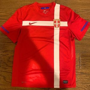 Men’s Nike Serbian 2010-11 home soccer jersey